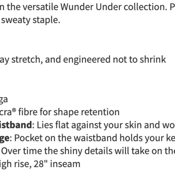 Lululemon Wunder Under High-Rise Tight 28" *Full-On Luxtreme Shine Floral Black - Picture 6 of 11